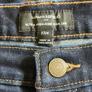 Banana Republic Wide Leg Jeans, 27/4